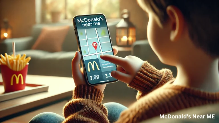 Mcdonald's Near me by searching kids on mobile